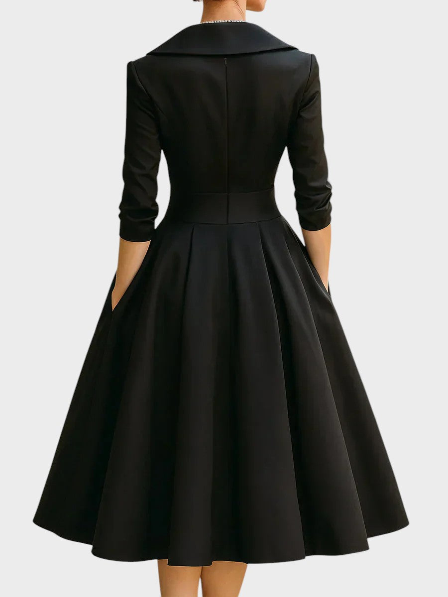 CLAUDIA™  Brillo y Elegancia: Vestido de Satén 