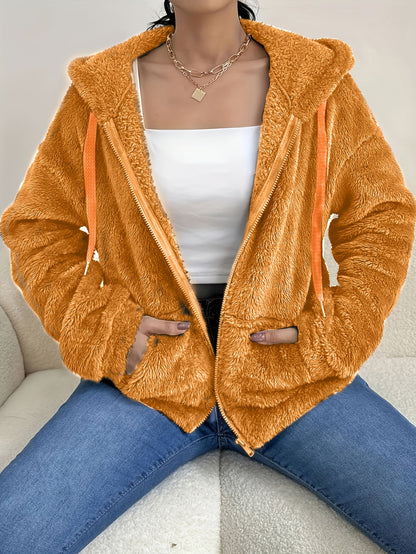 Chaqueta Laura en naranja, detalle