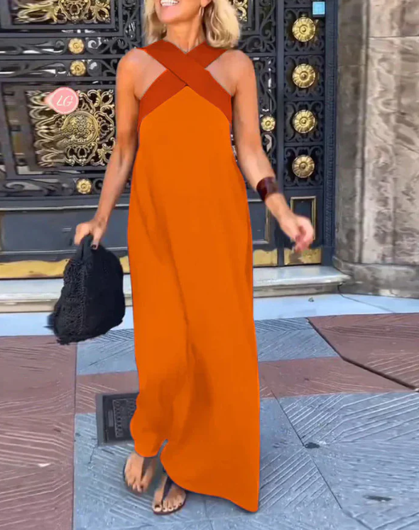 MARTINUCA™ Vestido de corte cruzado