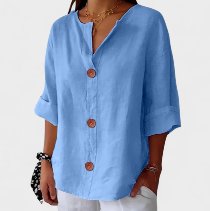 LINDA™ Blusa casual de lino