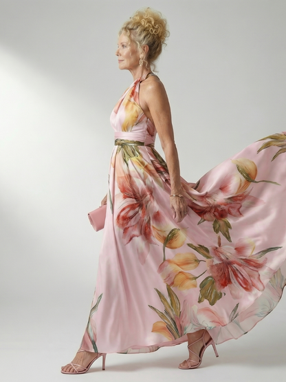 FERNANDA™ Maxi Floral Elegante: Vestido para lucir en cualquier ocasión