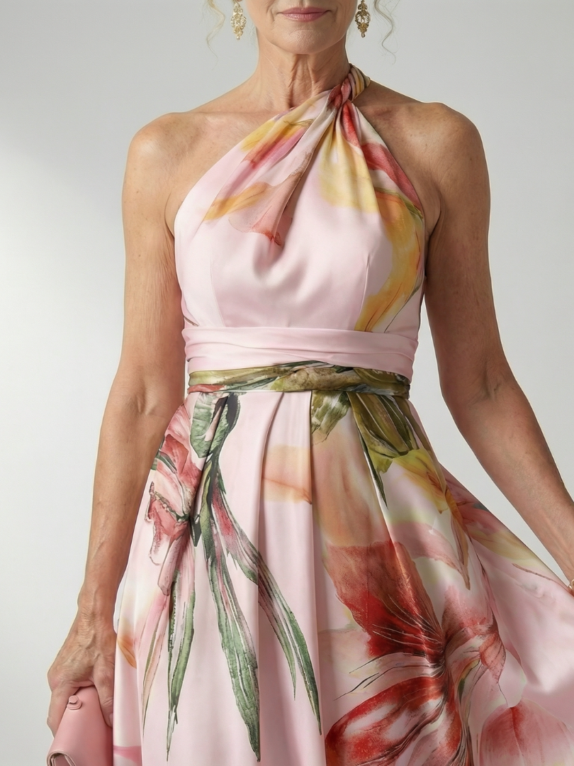 FERNANDA™ Maxi Floral Elegante: Vestido para lucir en cualquier ocasión