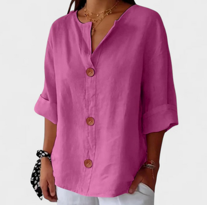 LINDA™ Blusa casual de lino