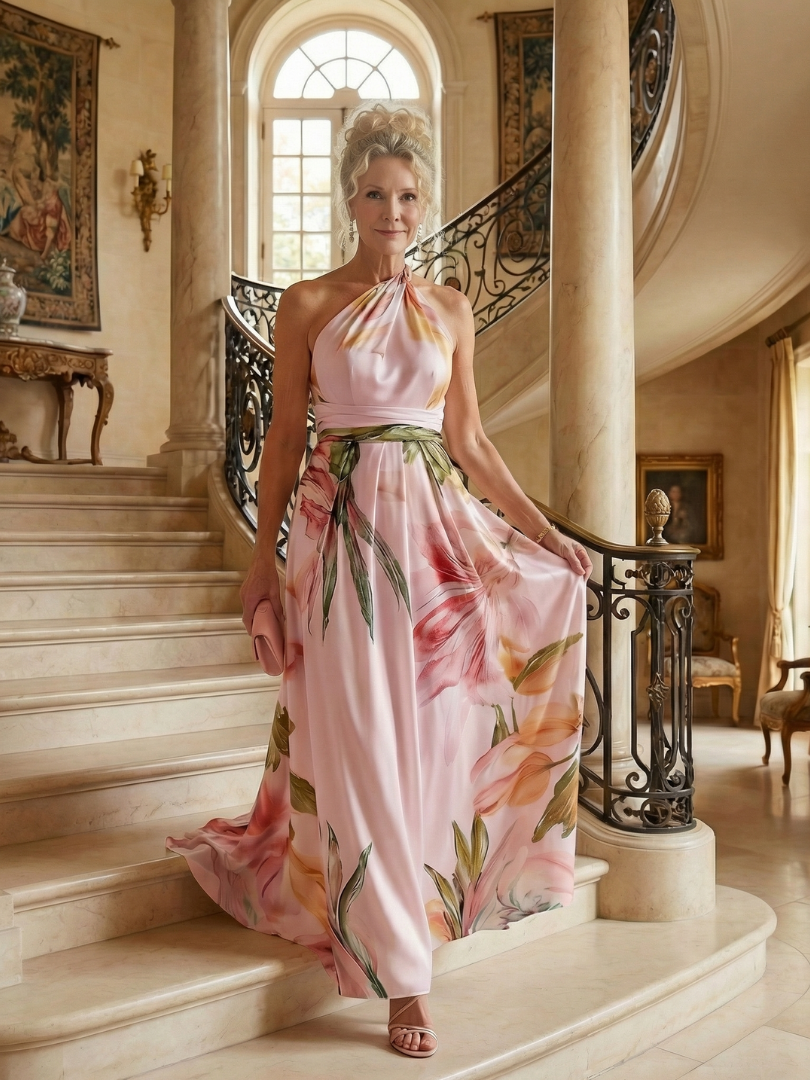 FERNANDA™ Maxi Floral Elegante: Vestido para lucir en cualquier ocasión