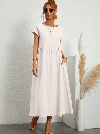 MANUELA™ Vestido midi fluido de elegancia atemporal