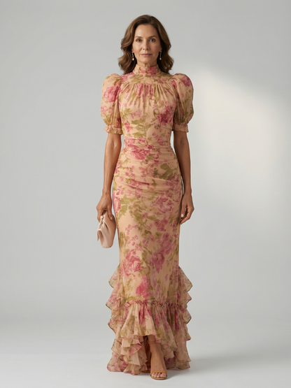 RAFAELA™ Radiante y Elegante: Vestido Maxi de Escote Alto 