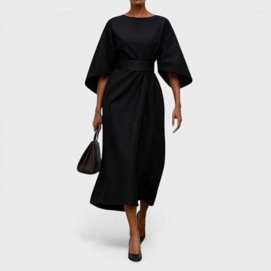 MICAELA™ Brillo Real: Vestido satinado elegante 