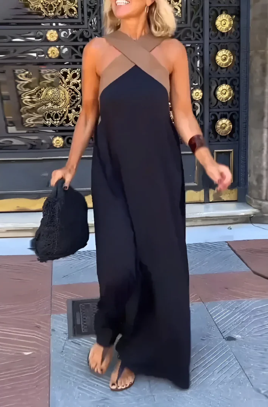 MARTINUCA™ Vestido de corte cruzado