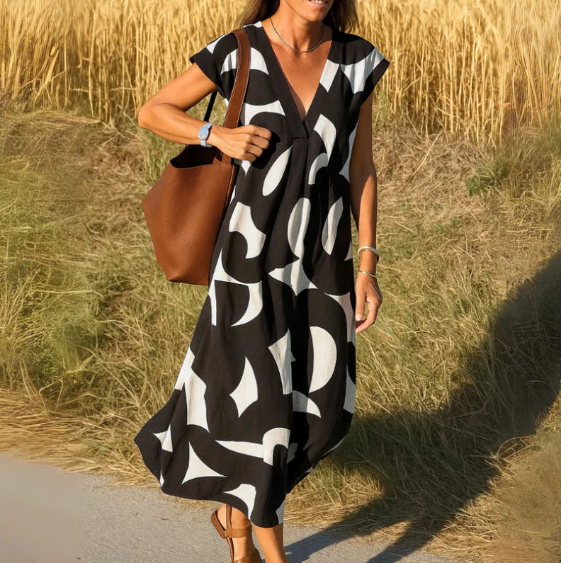 LUISA™ Vestido con detalles calados