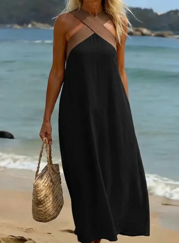 MARTINUCA™ Vestido de corte cruzado