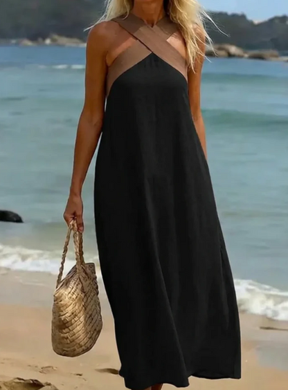 MARTINUCA™ Vestido de corte cruzado