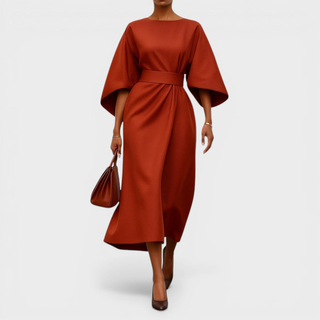 MICAELA™ Brillo Real: Vestido satinado elegante 