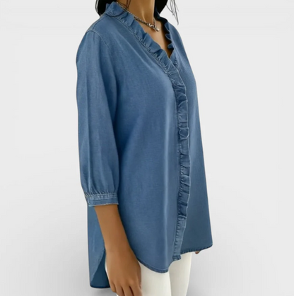 MONICA™ Blusa elegante con volantes
