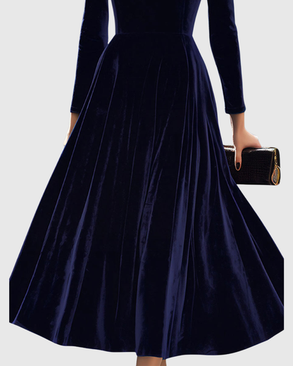 MARIANA™ Deslumbra en azul con el Vestido Midi - Elegancia que enamora