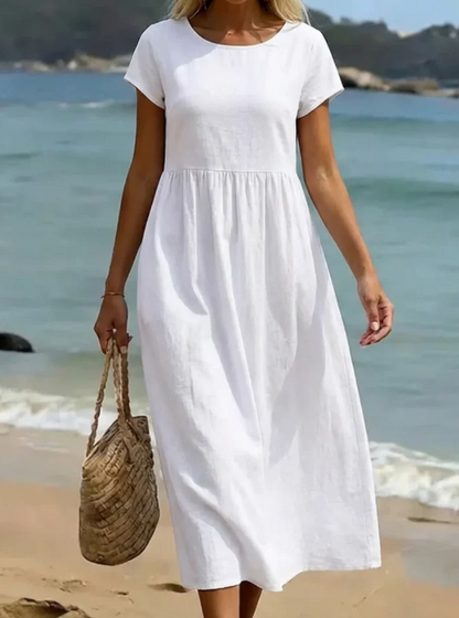 MANUELA™ Vestido midi fluido de elegancia atemporal