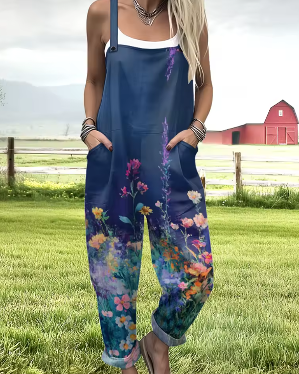 LORENA™ Mono con estampado de campos