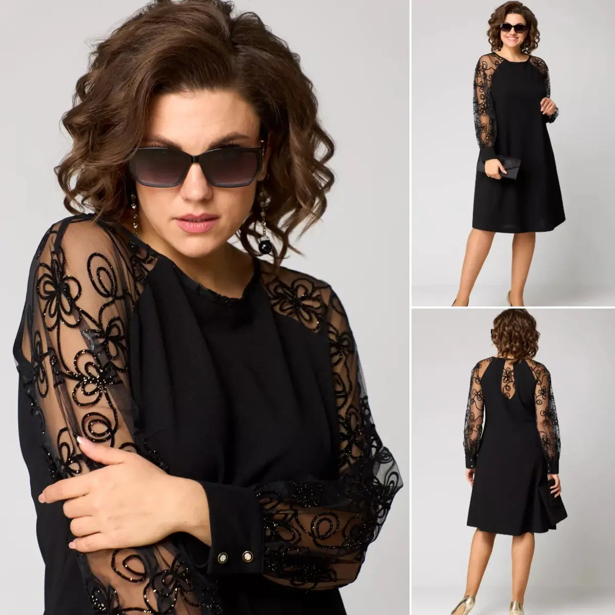 SILVIA™ Brilla en cualquier ocasión con Elegante vestido midi para eventos especiales