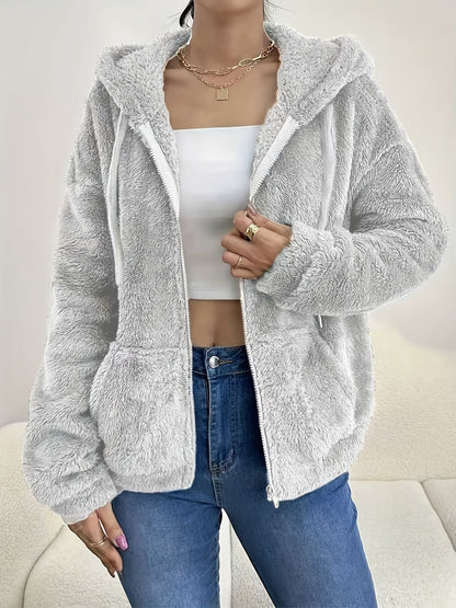 Chaqueta Laura en gris claro, vista delantera