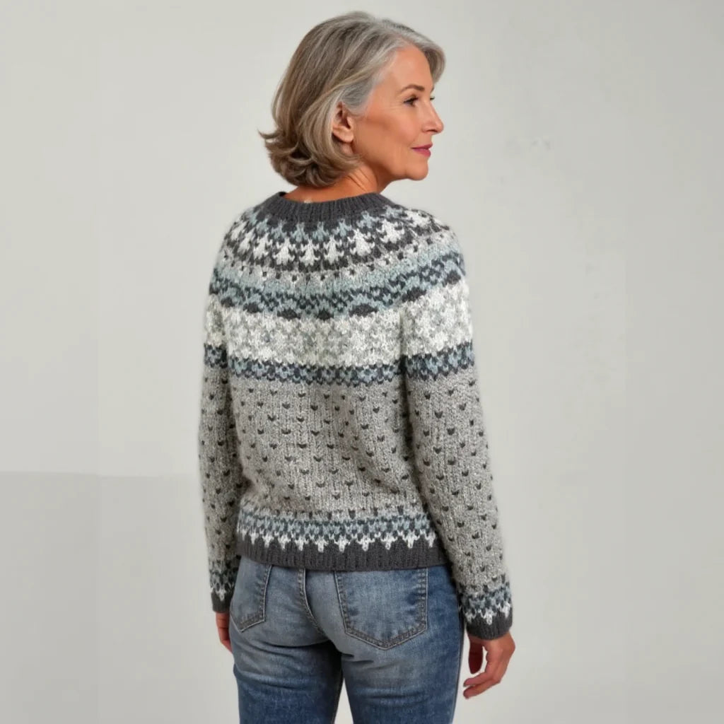 LAURA™ | SUÉTER VINTAGE DE PUNTO ISLANDÉS