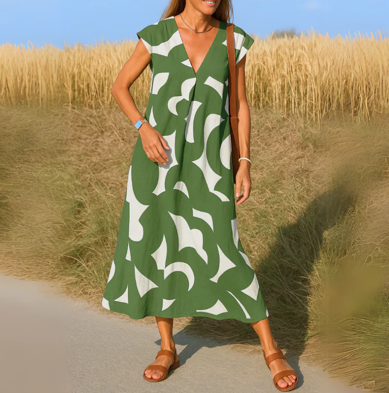 LUISA™ Vestido con detalles calados