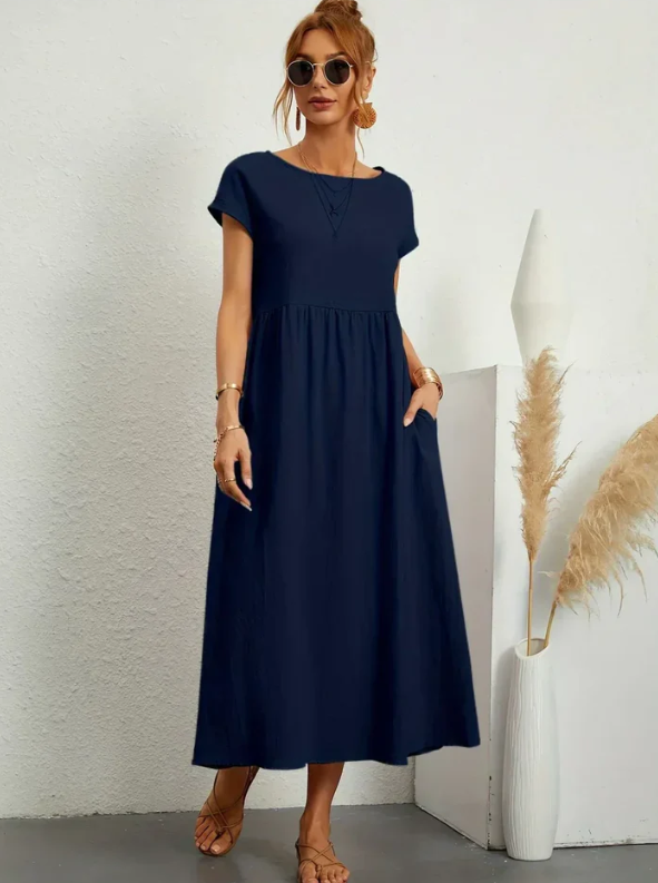 MANUELA™ Vestido midi fluido de elegancia atemporal