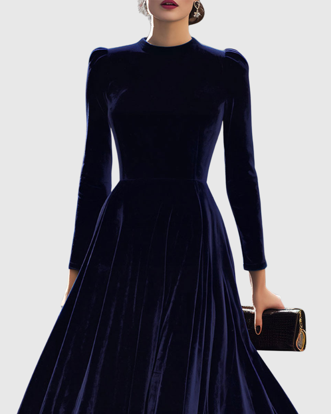 MARIANA™ Deslumbra en azul con el Vestido Midi - Elegancia que enamora