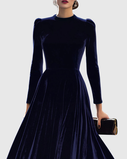 MARIANA™ Deslumbra en azul con el Vestido Midi - Elegancia que enamora