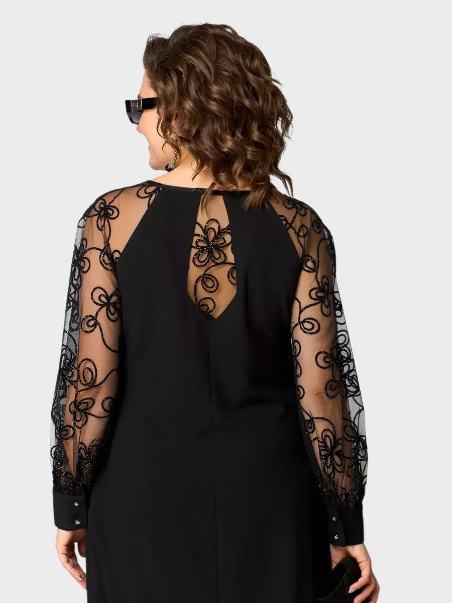 SILVIA™ Brilla en cualquier ocasión con Elegante vestido midi para eventos especiales