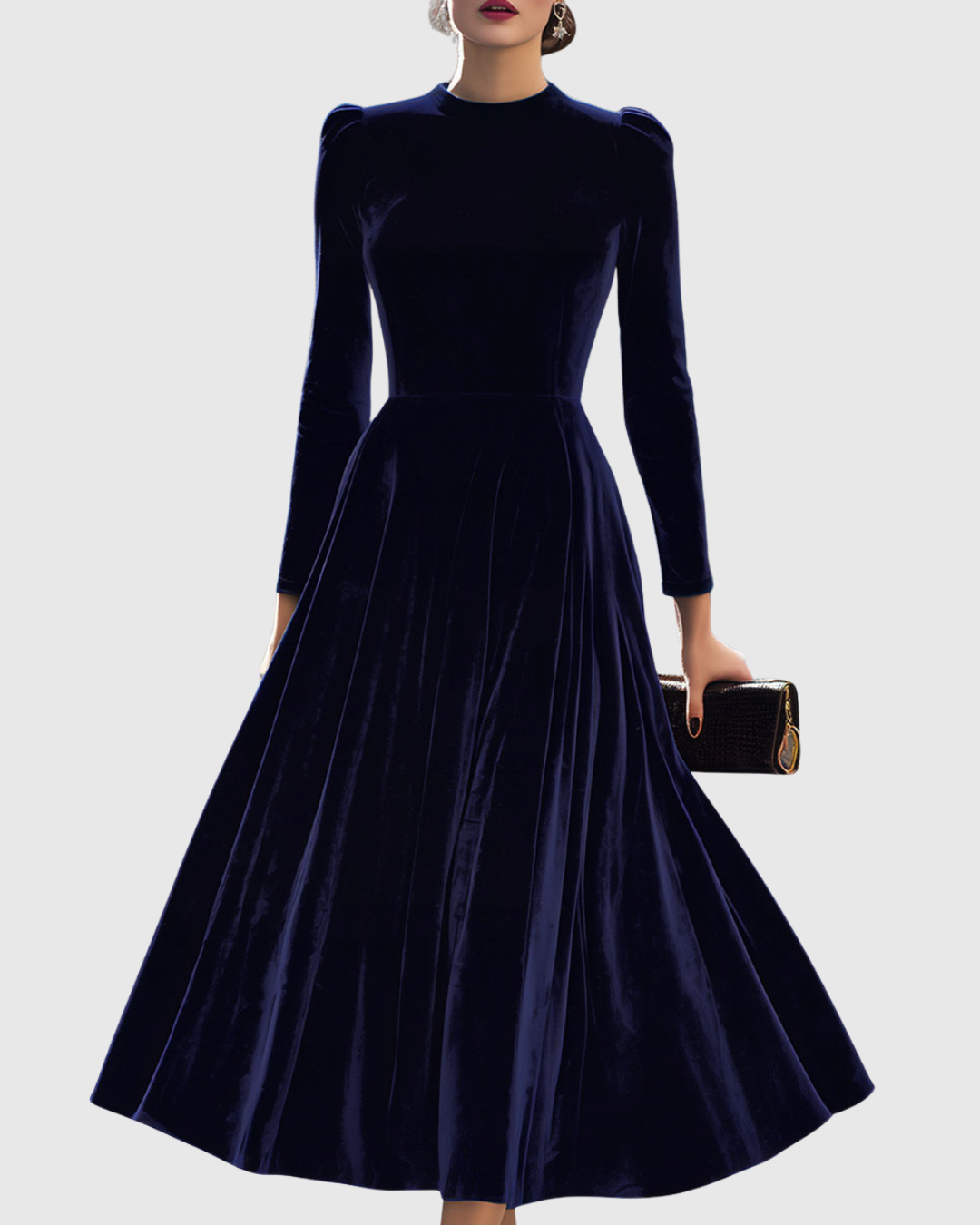 MARIANA™ Deslumbra en azul con el Vestido Midi - Elegancia que enamora