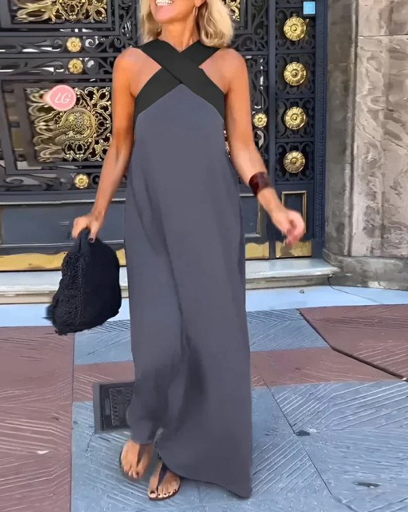 MARTINUCA™ Vestido de corte cruzado