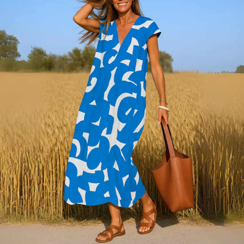 LUISA™ Vestido con detalles calados