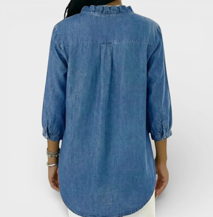 MONICA™ Blusa elegante con volantes