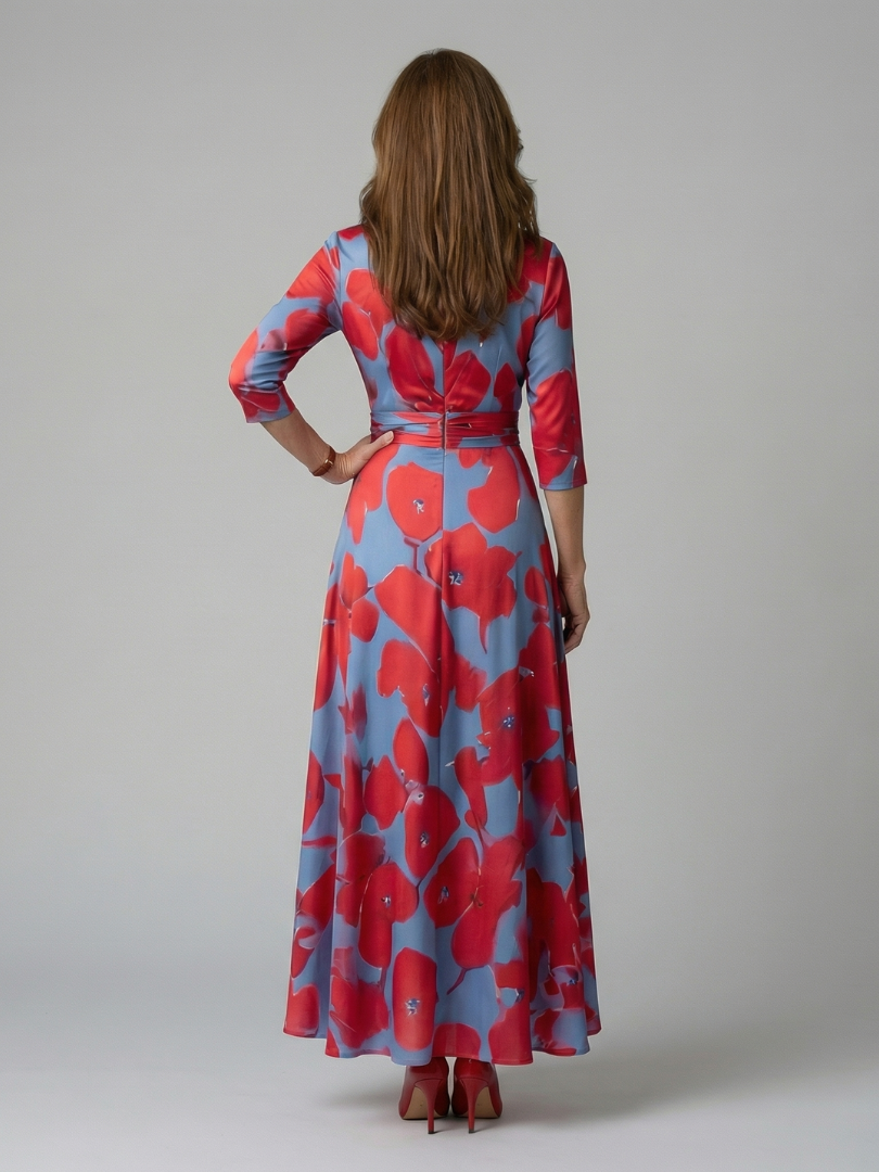 EMILIA™ Encanto Cruzado: Vestido Midi para Lucir con Estilo