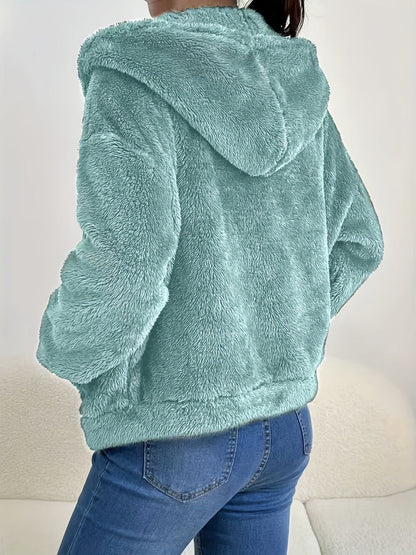 Laura | Chaqueta de Pelo que Entra sobre un Jersey