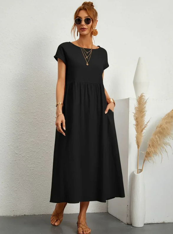 MANUELA™ Vestido midi fluido de elegancia atemporal