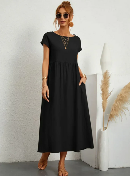 MANUELA™ Vestido midi fluido de elegancia atemporal