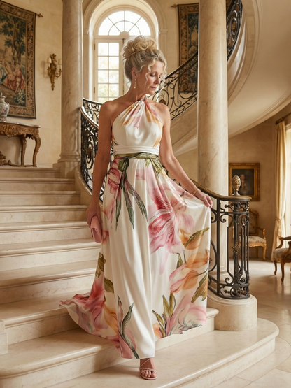 FERNANDA™ Maxi Floral Elegante: Vestido para lucir en cualquier ocasión