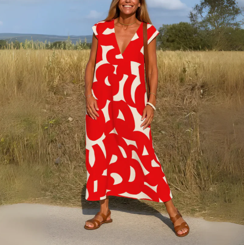 LUISA™ Vestido con detalles calados