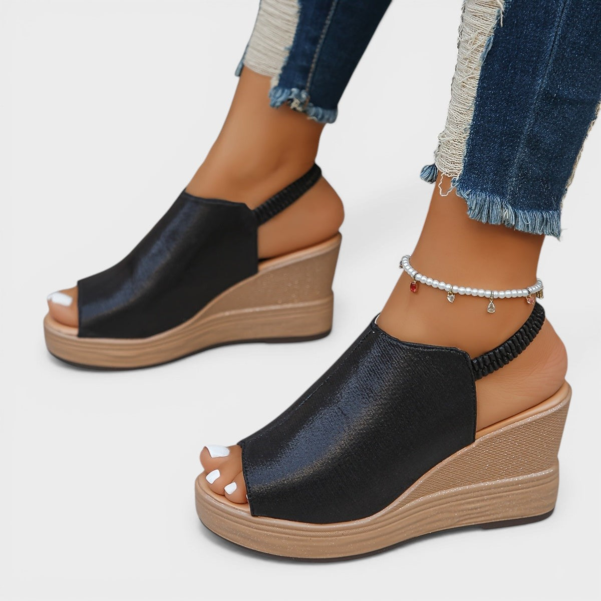 ROSA™ |  Pies Felices: Sandalias Cuña Ortopédicas para una Comodidad Inigualable