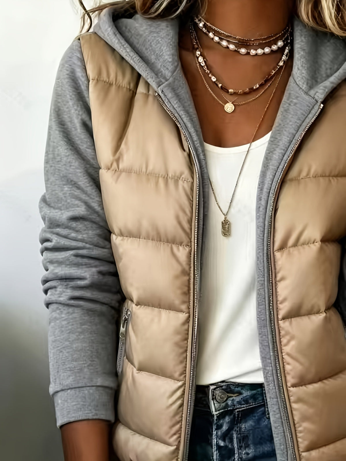 Amalia | Chaqueta Acolchada que Parece Dos Prendas
