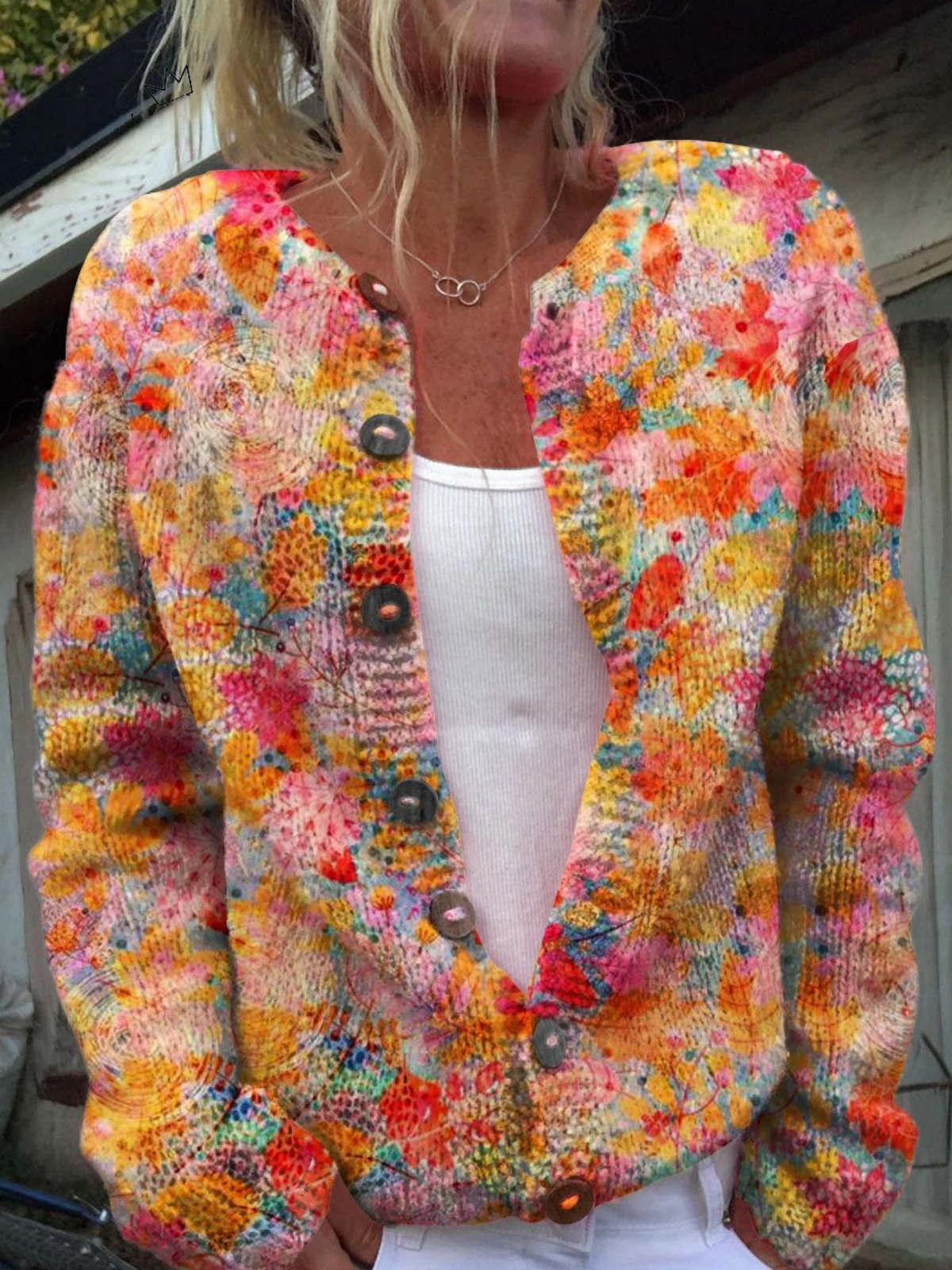 Isabella | Cárdigan Acuarela Multicolor Sandra