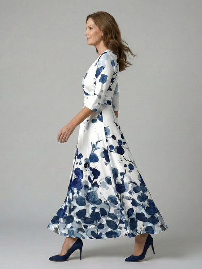 EMILIA™ Encanto Cruzado: Vestido Midi para Lucir con Estilo