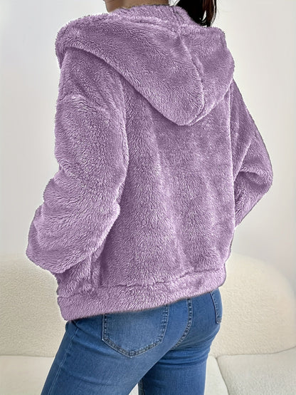 Chaqueta Laura en morado claro, vista trasera