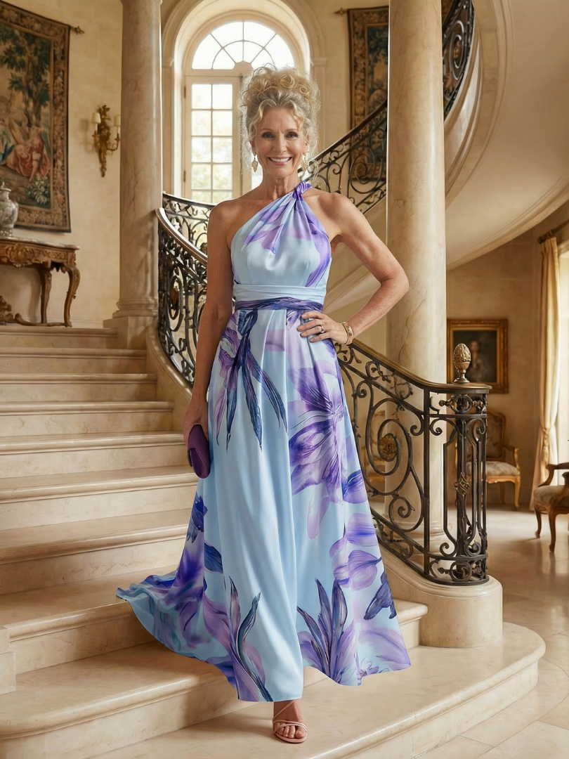 FERNANDA™ Maxi Floral Elegante: Vestido para lucir en cualquier ocasión