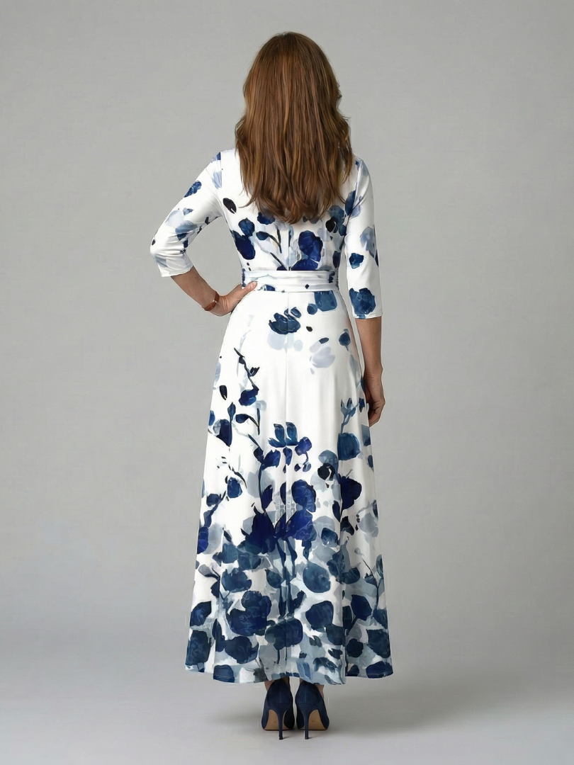 EMILIA™ Encanto Cruzado: Vestido Midi para Lucir con Estilo