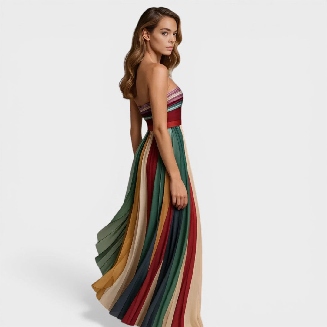 MONICA™  Elegante Fluidez: Vestido Max 