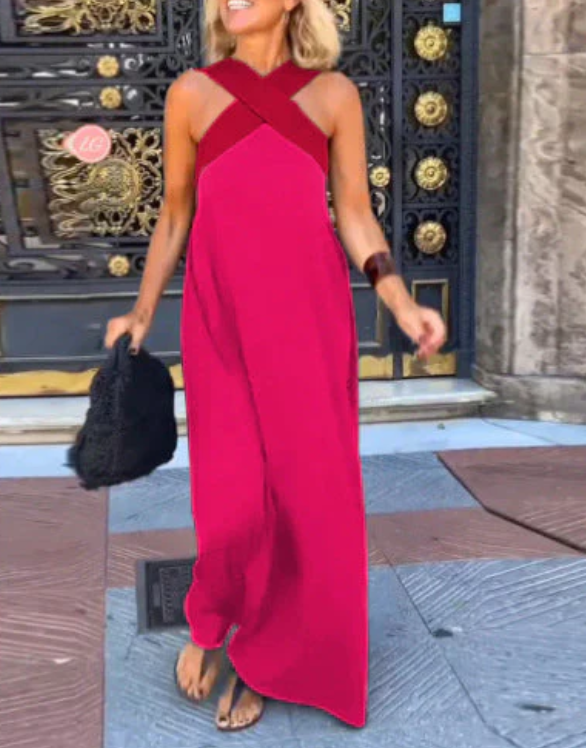 MARTINUCA™ Vestido de corte cruzado
