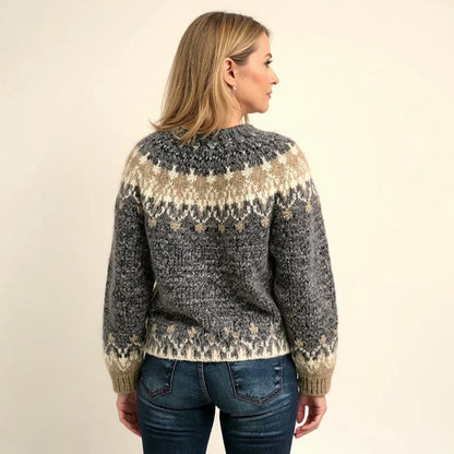 SHEILA™ | SUÉTER VINTAGE DE PUNTO ISLANDÉS