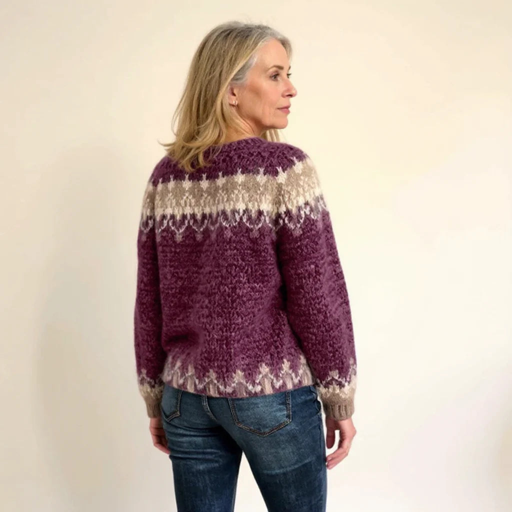 SHEILA™ | SUÉTER VINTAGE DE PUNTO ISLANDÉS