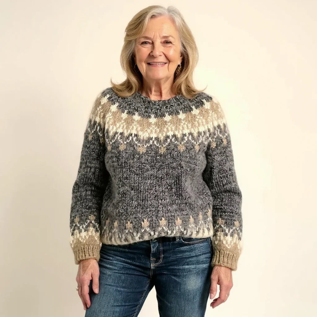 SHEILA™ | SUÉTER VINTAGE DE PUNTO ISLANDÉS